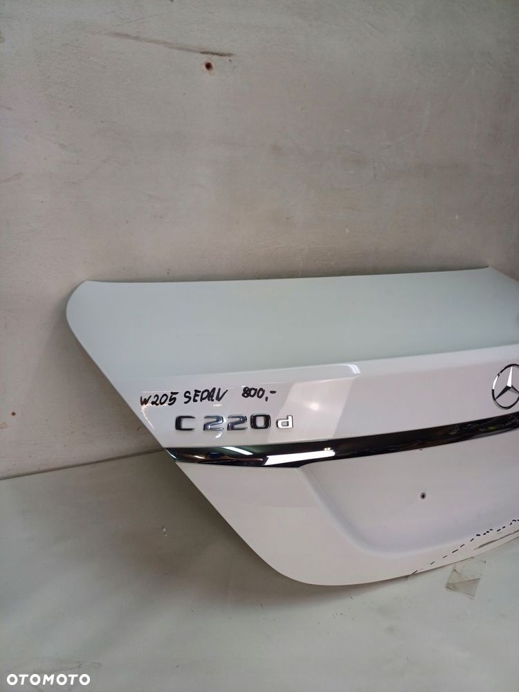 mercedes c klasa w205 sedan klapa bagażnika tył pokrywa bagażnika tylnia - 3