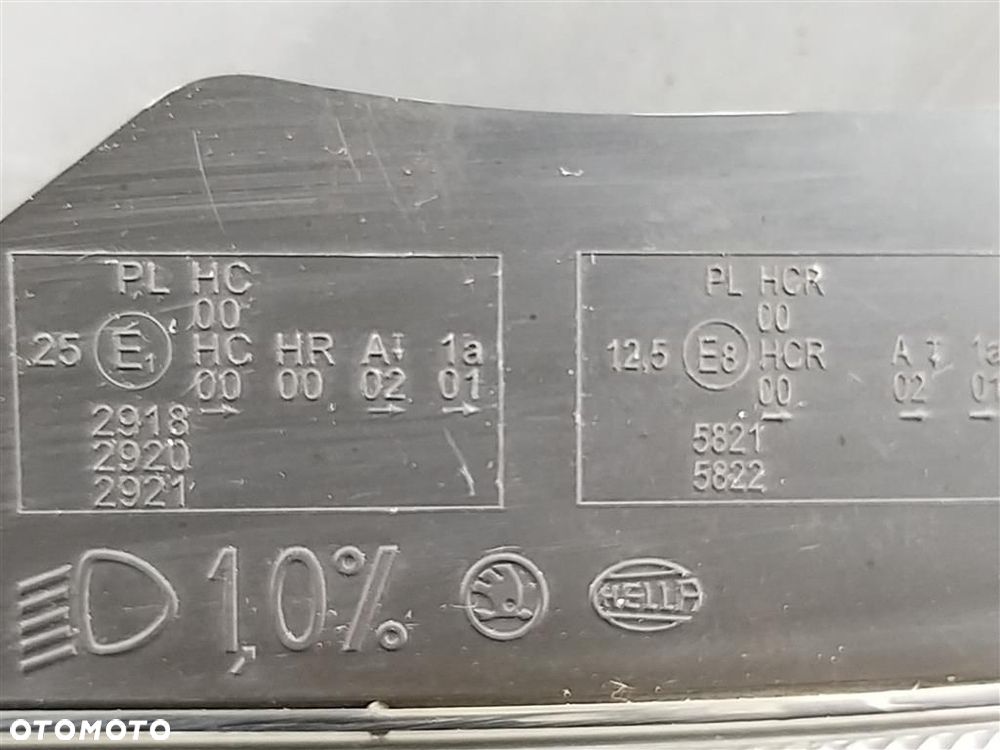 Reflektor lampa przód lewa Skoda Fabia II 2007-2014 5J1941015D HELLA - 4