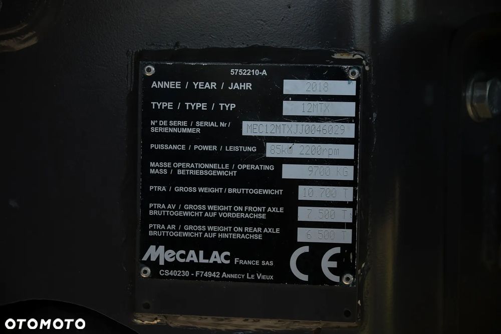 Mecalac Koparka Kołowa MECELAC 12MTX * 2018 * Kpl łyżek * KLIMA * KAMERY * SUPER STAN! - 26