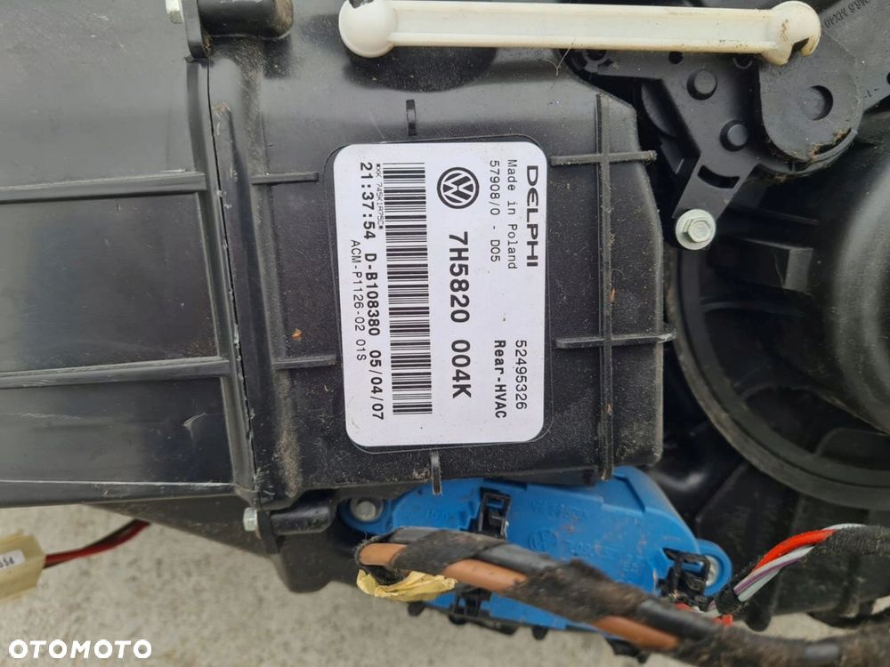 VW T5 MULTIVAN nagrzewnica dmuchawa climatronic 7H5820004K - 3