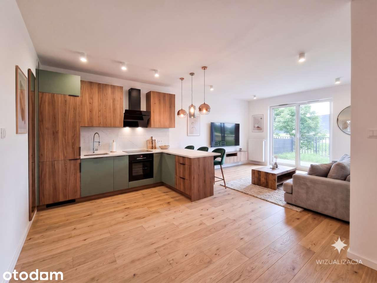 Kowale: 45 m² z ogródkiem Stan deweloperski