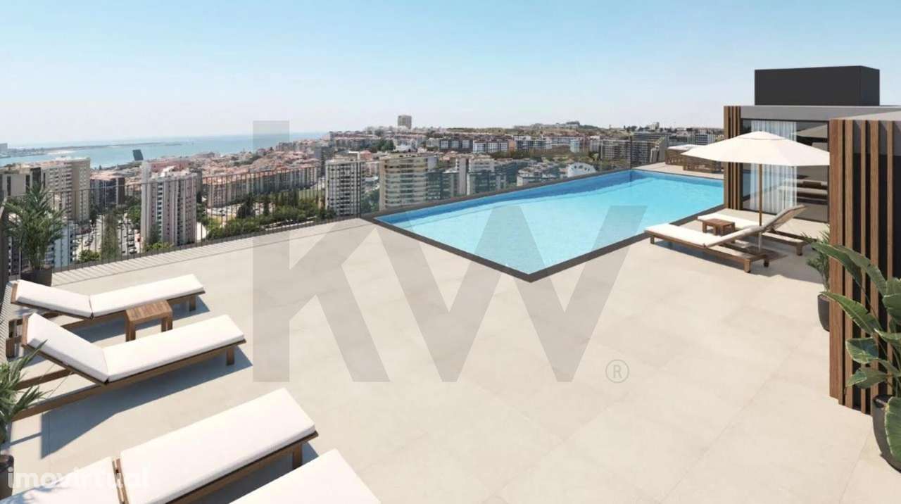 Magnifico T3 com 2 suites localizado no 13º e último piso vista desafo - Grande imagem: 2/31