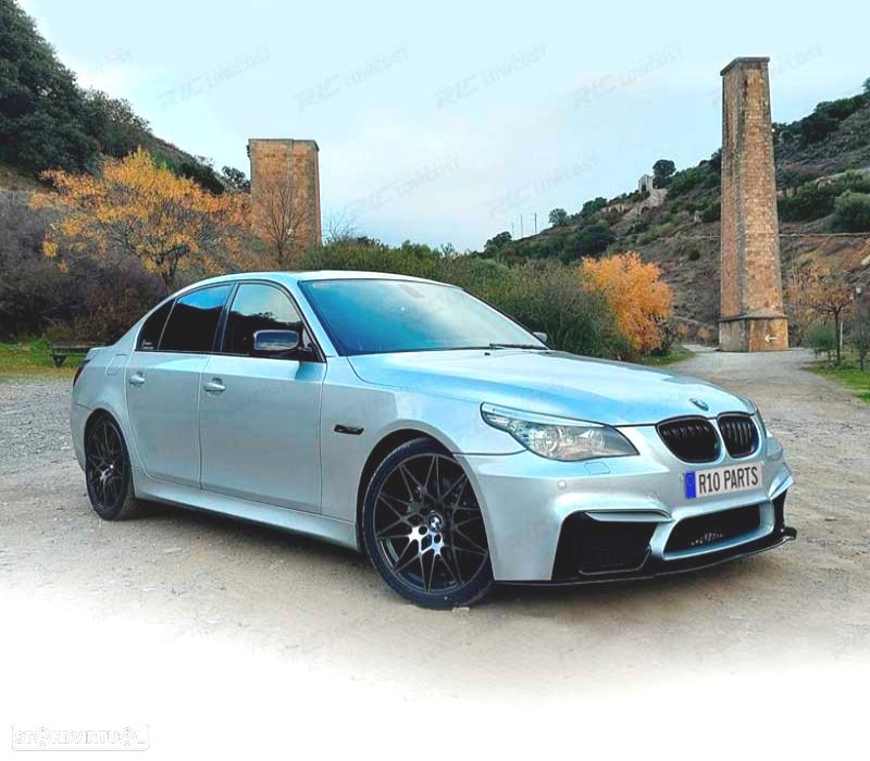 PARA-CHOQUES DIANTEIRO BMW E60 E61 03-10 LOOK M4 + LIP FRONTAL - 4