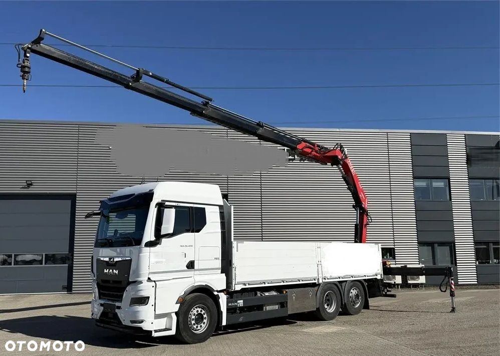 MAN TGX 26.470 6x2-4  OŚ PODWIESZANA - SKRĘTNA, HDS Dzwig Żuraw Fassi F235 + 5/6 funkcja chwytak/rotator + RADIO!!! Skrzynia 660x250cm - 1
