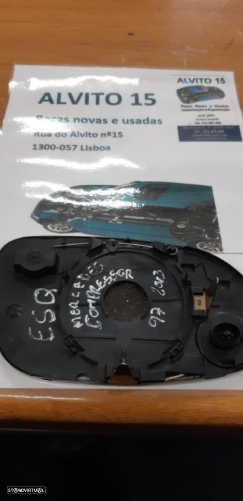 Vidro Espelho Retrovisor Esq Mercedes Compressor 1997/2013 Original - 2