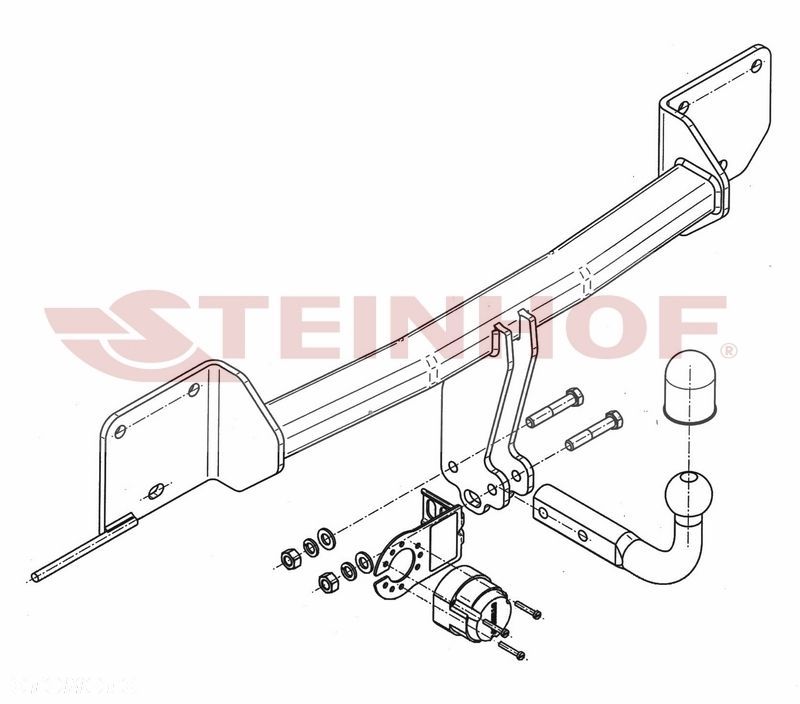 Hak holowniczy + MODUŁ 7PIN do BMW X1 E84 od 2009 do 2015 - 2