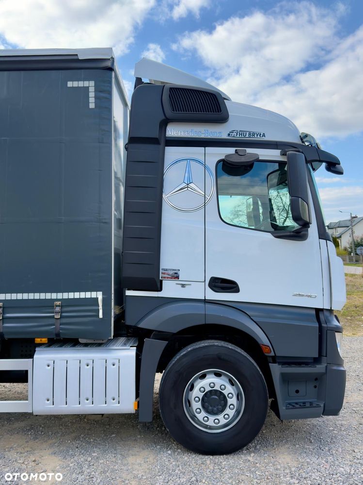 Mercedes-Benz ACTROS 2540 / 2545 / FIRANKA / ZSUWANY DACH / WINDA / / 3 OSIE / 14.5T ŁADOWNOŚĆ/ BURTO - FIRANKA / 18 EUROPALET / AUTOMAT / Z NIEMIEC / 2018 / E6 / - 8