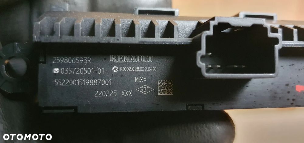 Przełącznik regulacji świateł oświetlenia Nissan Primastar III Trafic IV 259806593R - 7