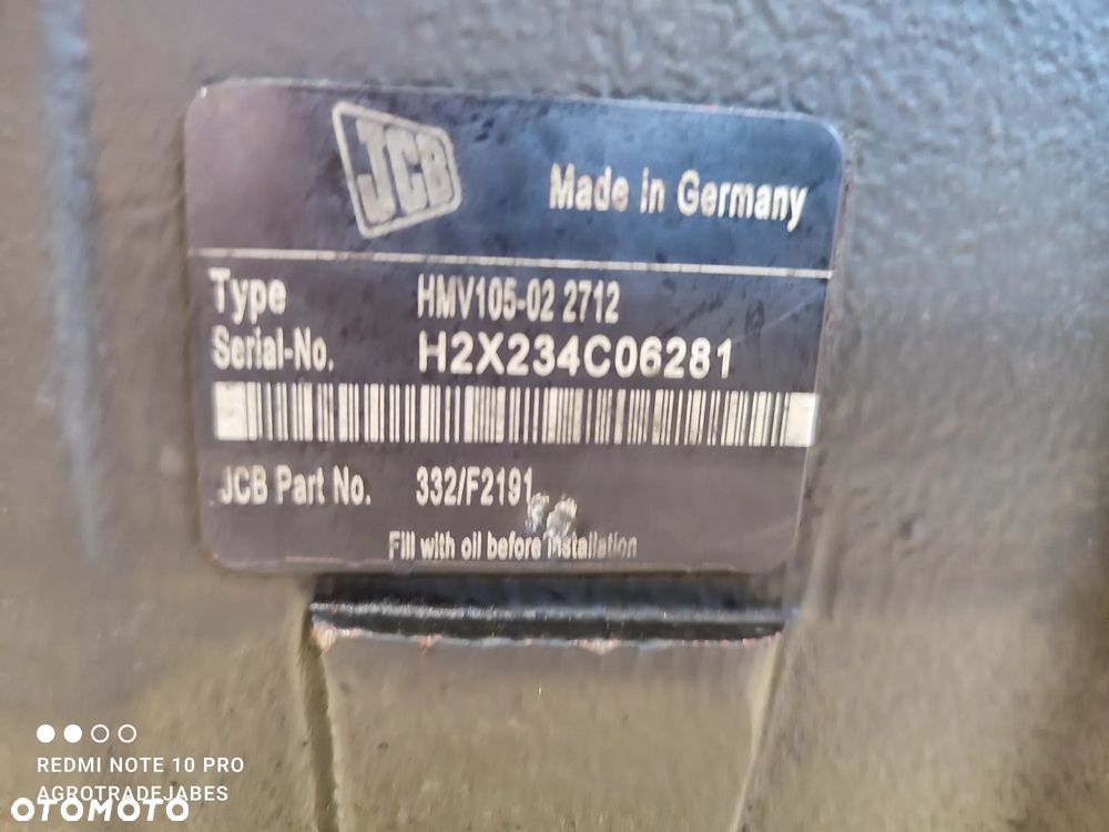Silnik jazdy 332/F2191 HMV105-02-2712 JCB 520-40 - 9