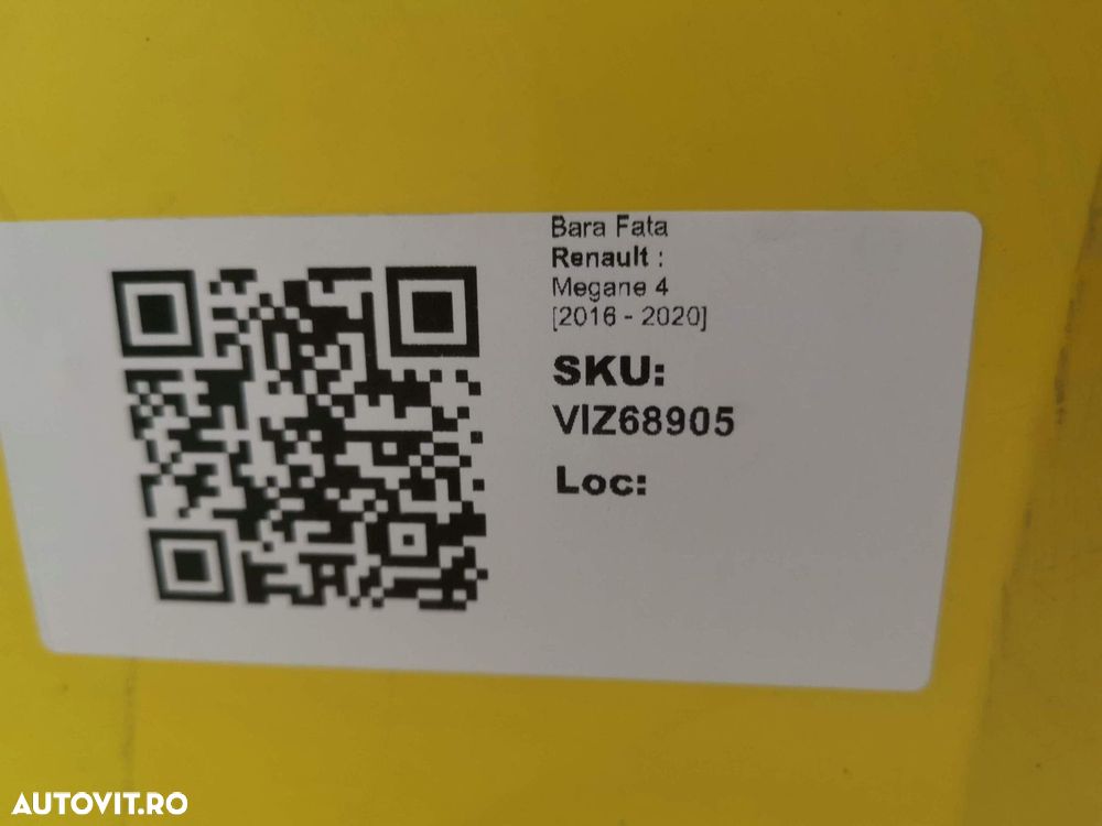 Bara Fata Renault Megane 4 2016 2017 2018 2019 2020 Originala Avariata - 11