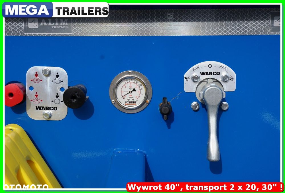 Mega 65 m³ wywrotka na kontener 40 Ft / do 44,0 T DMC zestawu !!! - 21