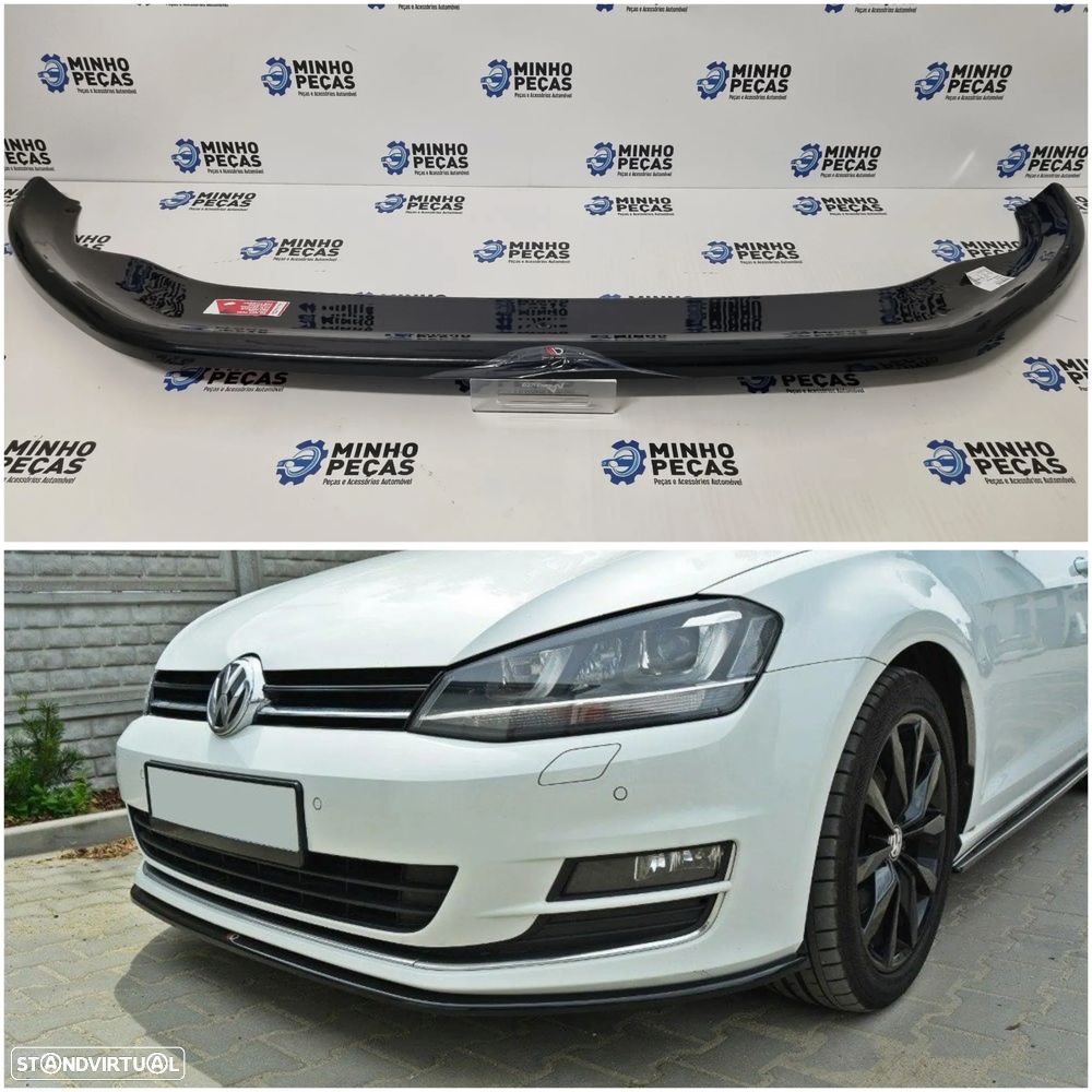 Spoiler Frontal Maxton VW Golf 7 VII Standard Preto Brilho - 1