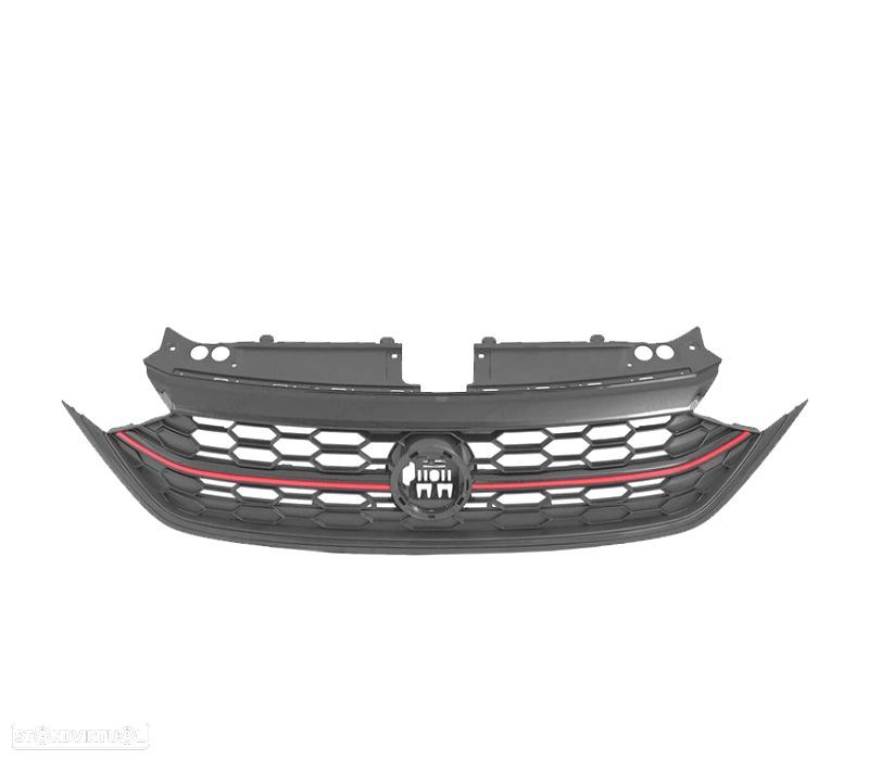 GRELHA VOLKSWAGEN VW JETTA 23- LOOK GLI PRETO VERMELHO - 2