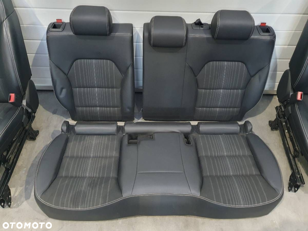 FOTELE KANAPA BOCZKI KOMPLET PÓŁ SKÓRA CZARNE EU ELEKTRYCZNE MERCEDES W246 - 7