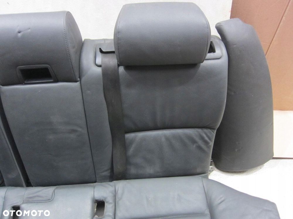 BMW 5 E61 KANAPA TYLNA TYŁ SKÓRA CZARNA SIEDZISKO OPARCIE - 5