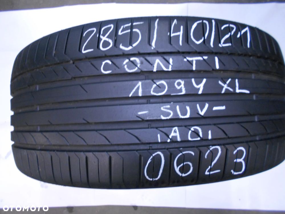 OPONA POJEDYNKA 285/40R21 CONTINENTAL CONTISPORT CONTACT 5 SUV AO DOT  0623 7.4MM - 1