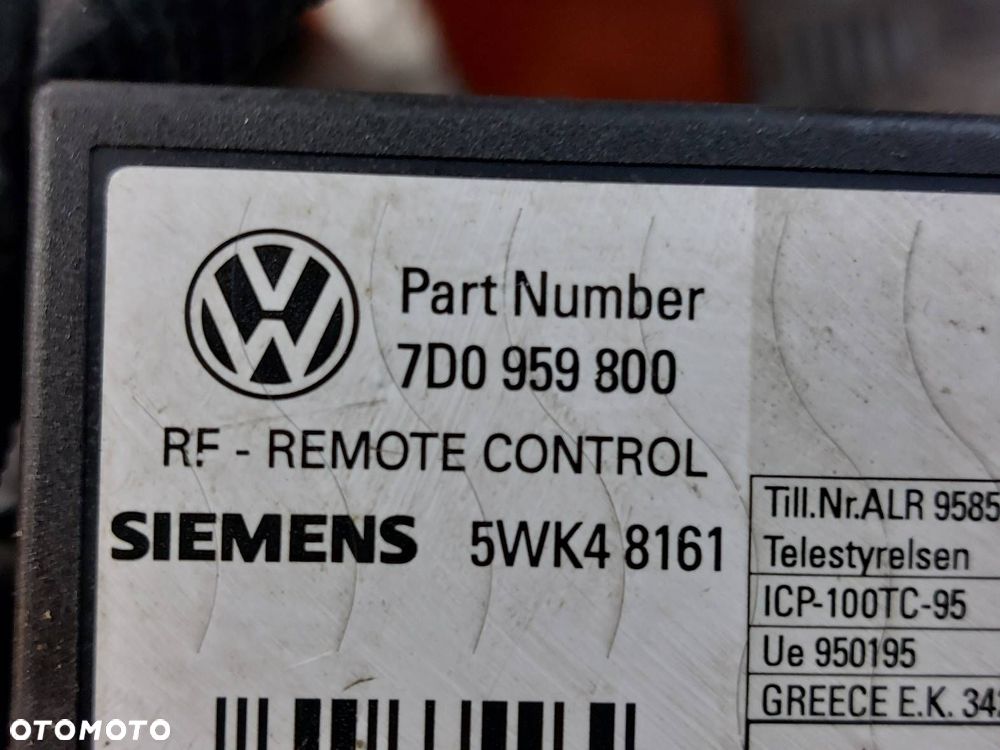 MODUŁ KOMFORTU TRANSPORTER T4 VW T4 2.5 TDI 7D0959800 - 4