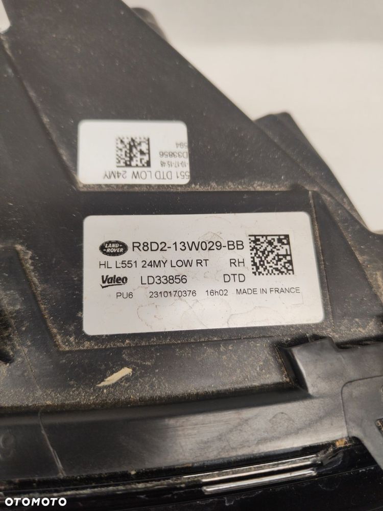 land rover evoque ii full led lampa prawy przód r8d2-13w029-bb - 4