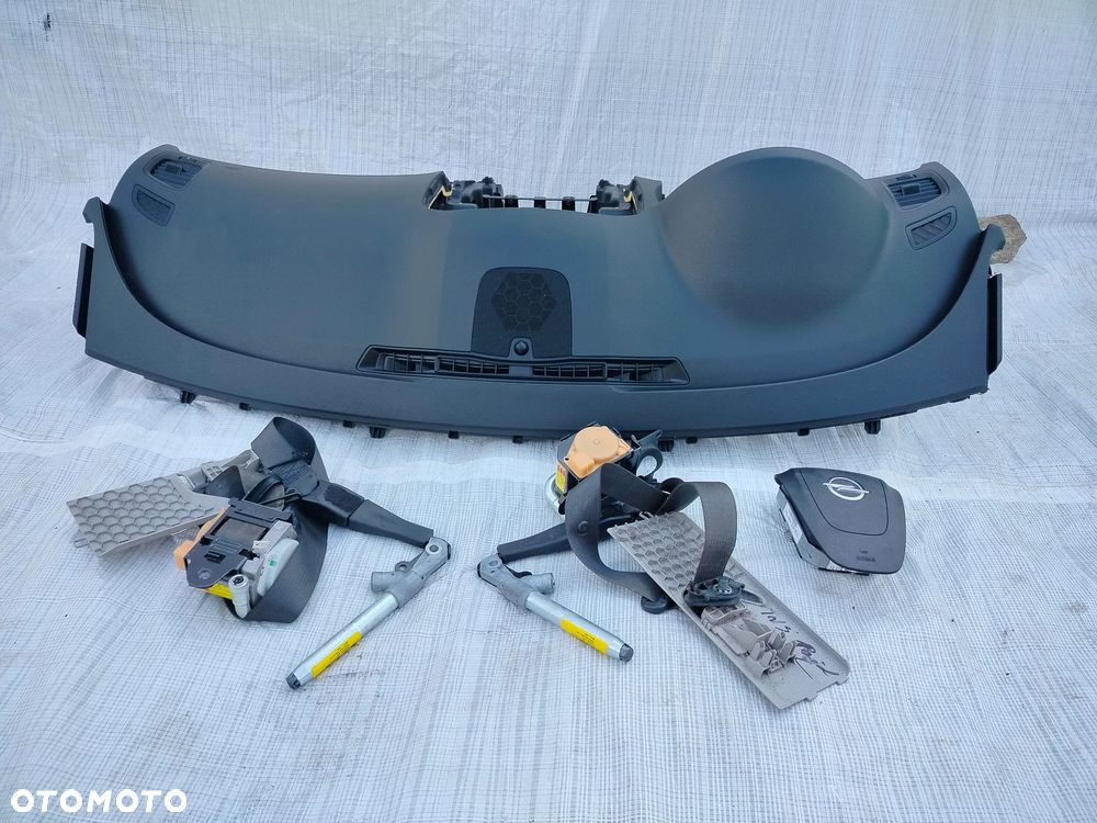 OPEL INSIGNIA A DESKA KONSOLA KOKPIT PODUSZKI AIRBAG PASY KOMPLET ORYGINAŁ - 7