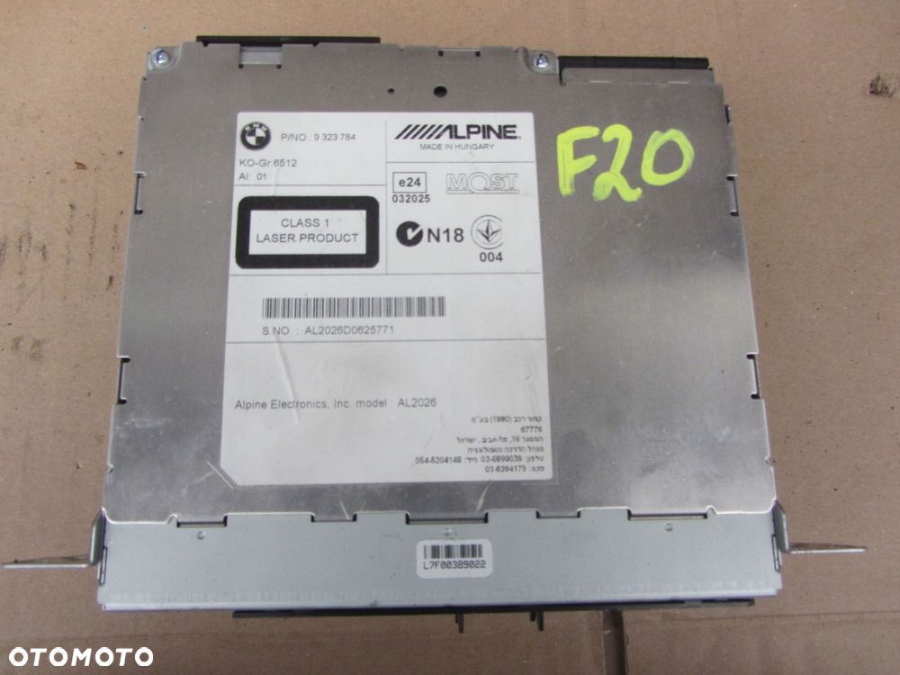 bmw f30 f31 f10 f11 f20 radio cd nawigacja 9323784 - 1
