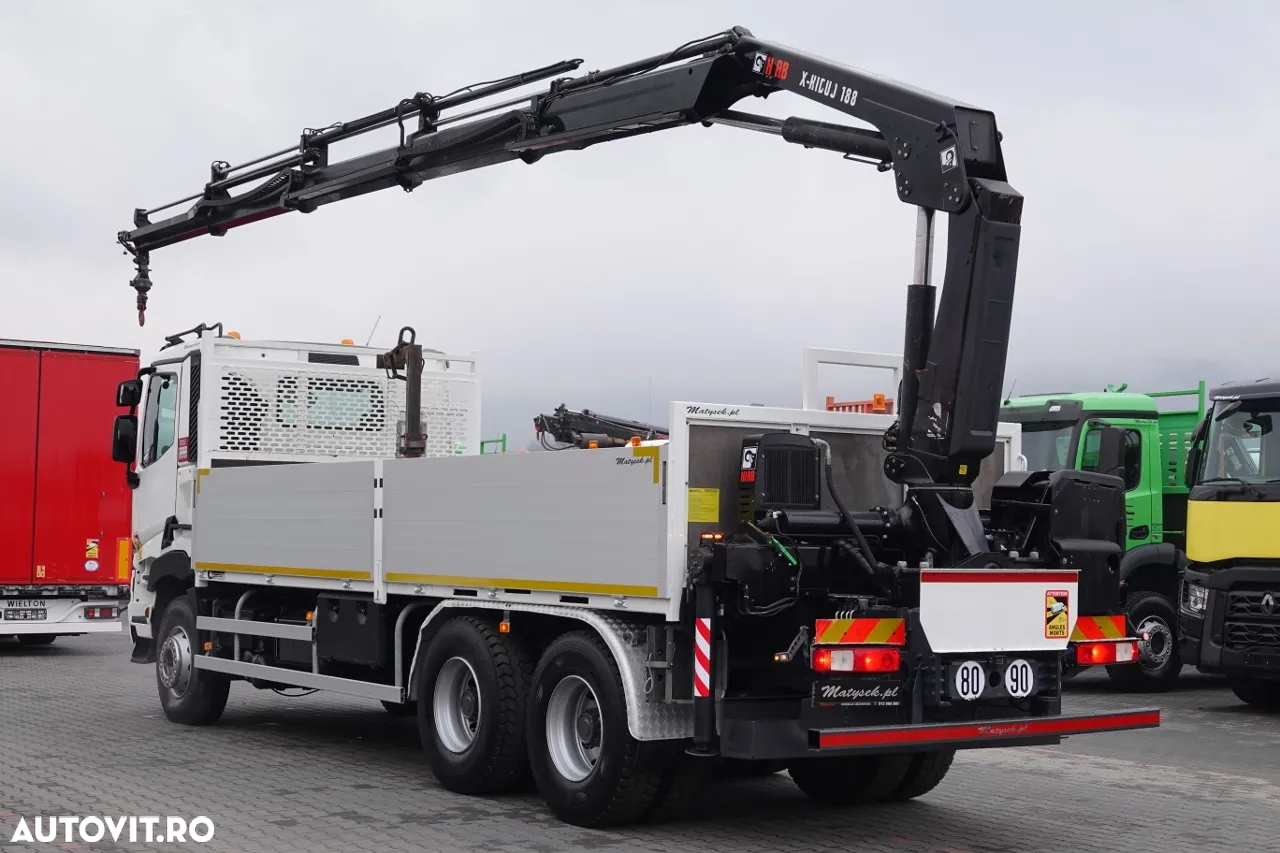 Renault C 380 / 6x4 / CUTIE 6,6 m / + HDS HIAB 188 x-hiduo inaltime: 12,5 M / RADIO CONTROL / 2017 / EURO 6 - 3