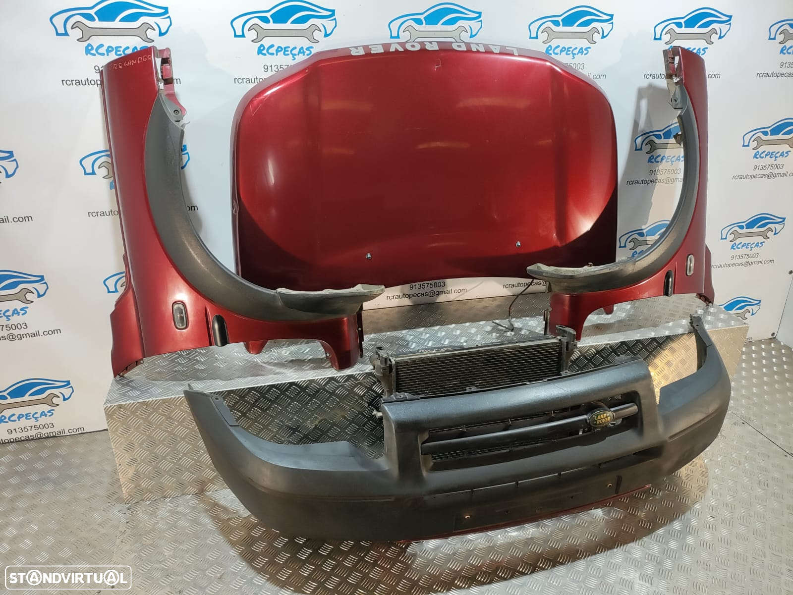 FRENTE COMPLETA LAND ROVER FREELANDER I 1 MK1 CAPOT PARACHOQUES GUARDA-LAMAS OTICAS RADIADOR VENTILADOR FRENTE FIBRA REFORÇO - 4