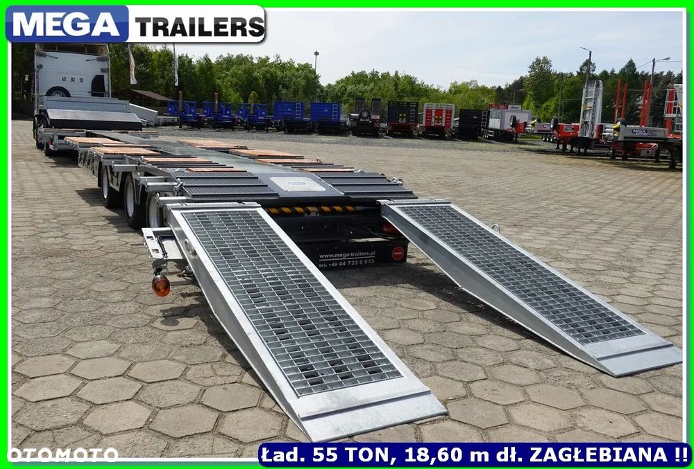 Mega Laweta 13,60 + 5,00 m wysuw, 4 x ZAGŁĘBIANA, najazdy HYDRULICZNE 3,0 M !!! - 2