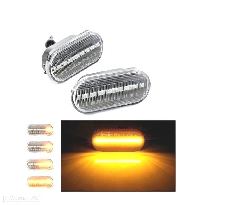 CONJUNTO DE INDICADORES PARA SEAT LEON II 05-12 DINÂMICOS LEDS CRISTAL - 1