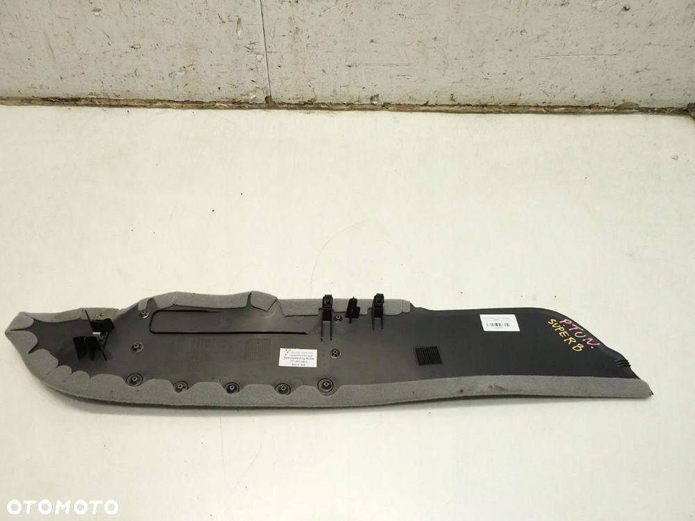 OSŁONA TAPICERKA TUNELU PRAWA SKODA SUPERB II 3T1863046 - 3