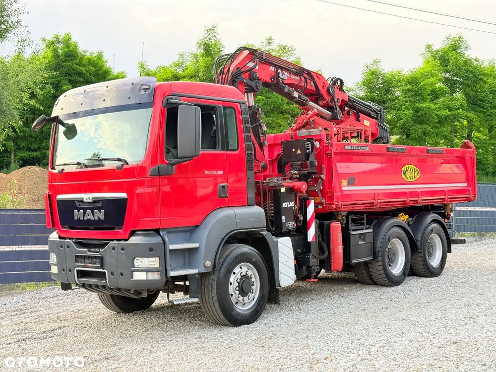 MAN * MAN 26.360 TGS * HDS Kran Atlas 240.2 * 6x6 * Kiper Wywrotka Meiller* Kosz Łyżka * Energetyka * - 2