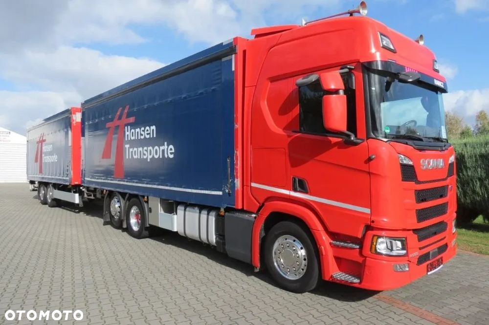 Scania ZESTAW SCANIA R500 ACC PLANDEKA FIRANA WINDA VOLL WYPOSAŻENIE OŚ  SKRĘTNA KLIMA POSTOJOWA TUV DO 04/26 SPROWADZONA Z DE - 2