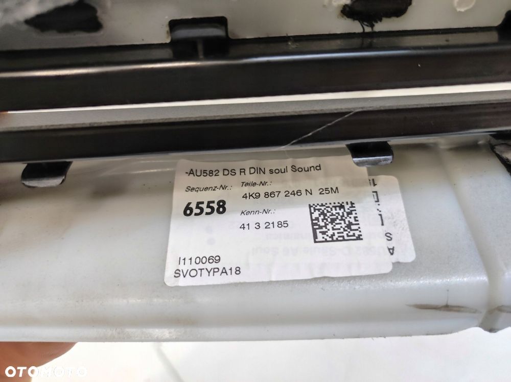 osłona słupka d prowadnica rolety bagażnika prawy tył audi a6 rs6 c8 kombi - 13