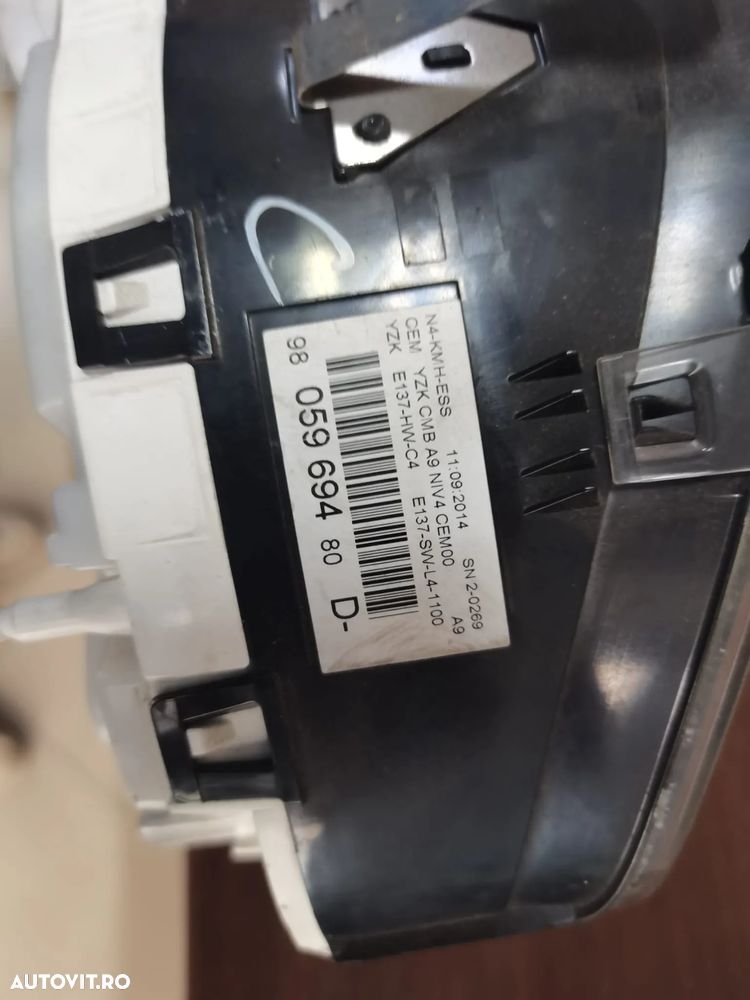 Ceasuri bord peugeot 9805969480 208 E5 2013 - 2