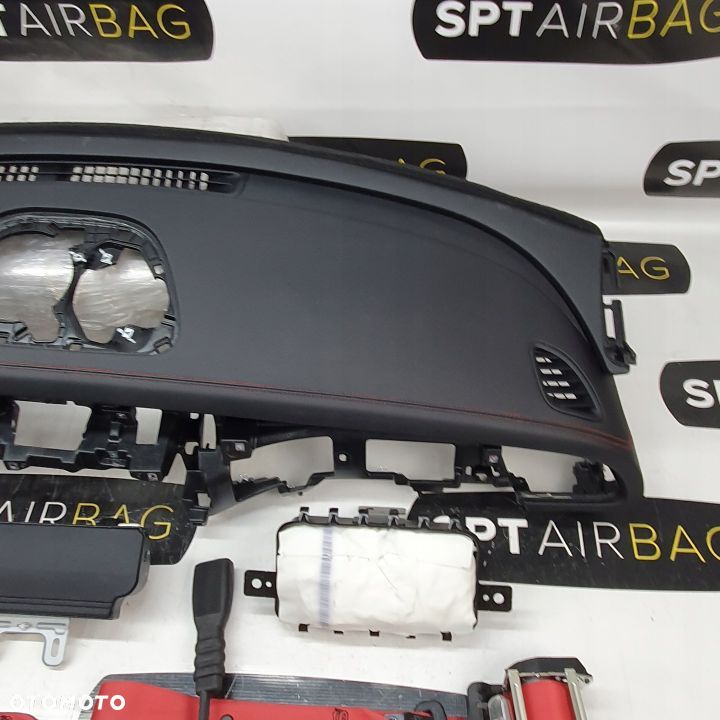 KIA STINGER DESKA ROZDZIELCZA KONSOLA KOKPIT PULPIT PODUSZKI AIRBAG AIR BAG PASY KURTYNY KIT SET - 4