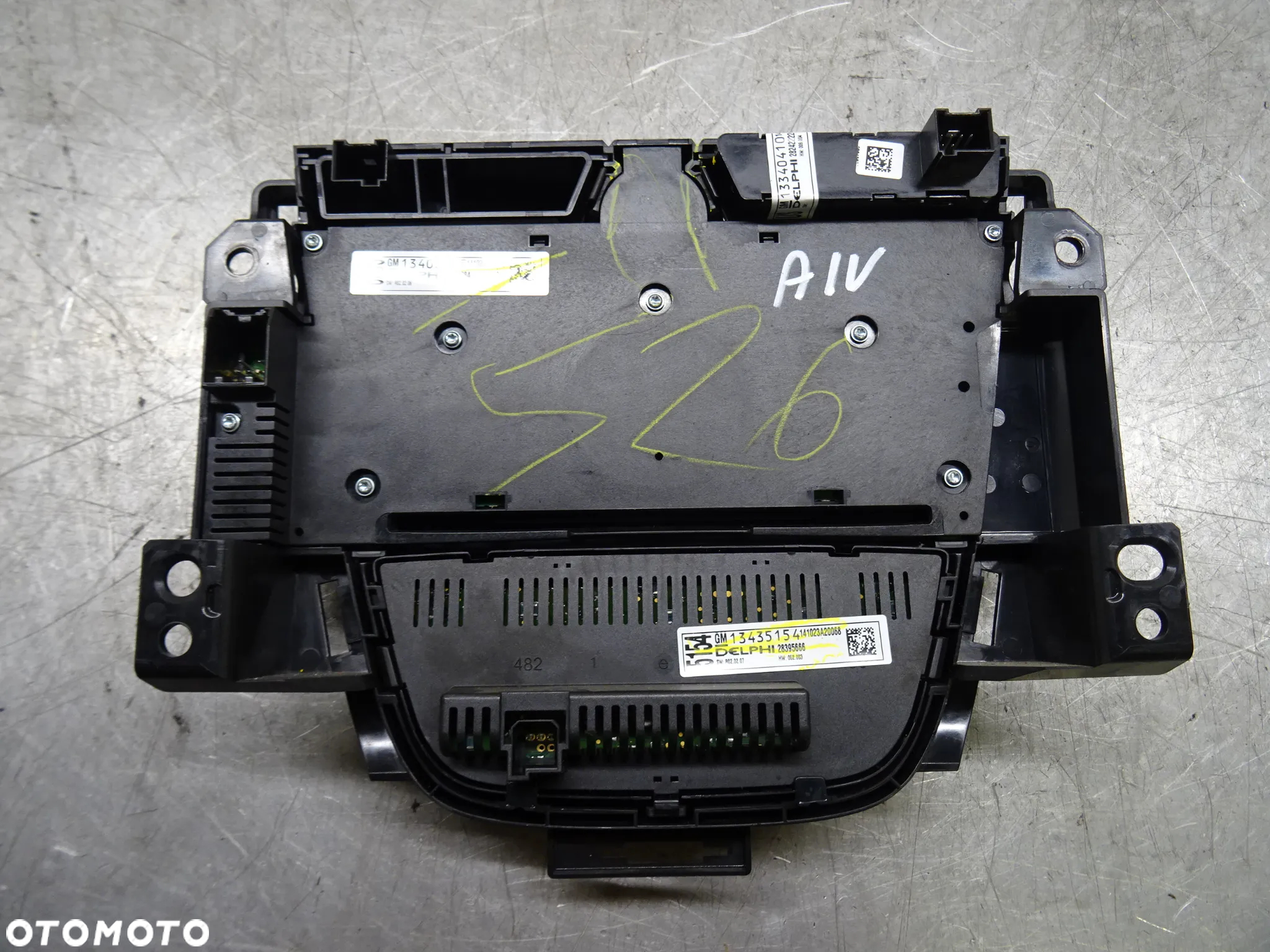 OPEL ASTRA IV J LIFT 1.6CDTI PANEL RADIA NAWIGACJI NAWIEWU 13435154 / 13406665 - 2