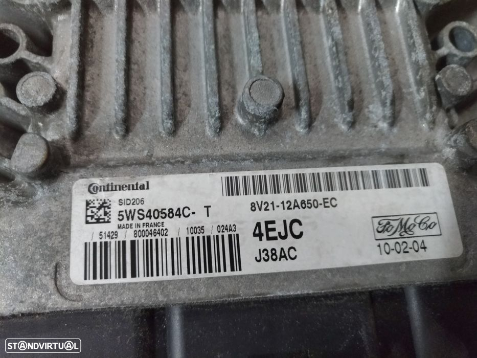 Centralina Motor Continental Ford Fiesta MK6  2011 1.4 Tdci - 2