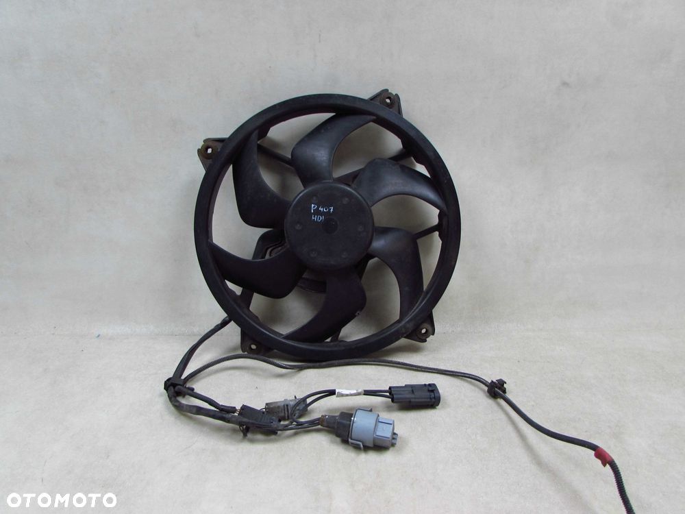 PEUGEOT 407 C5 2.0 HDI 04-10 WENTYLATOR CHLODNICY Z MODULEM 1831856 9654470080 - 1