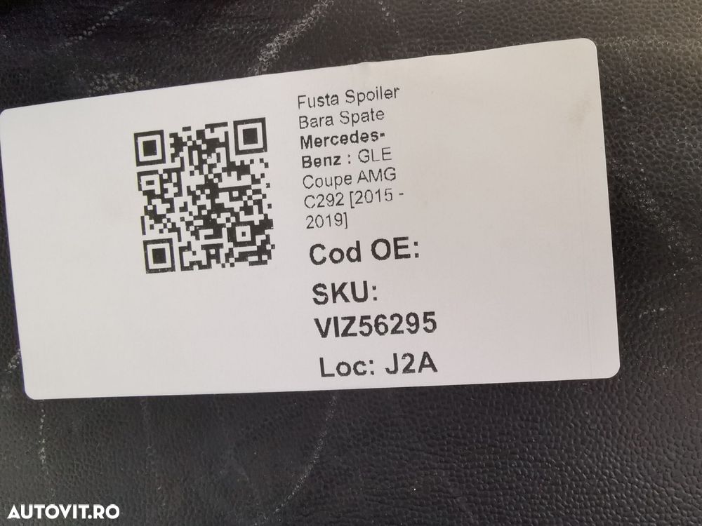 Fusta Spoiler Bara Spate Mercedes-Benz  GLE Coupe AMG C292 2015 2016 2 - 8
