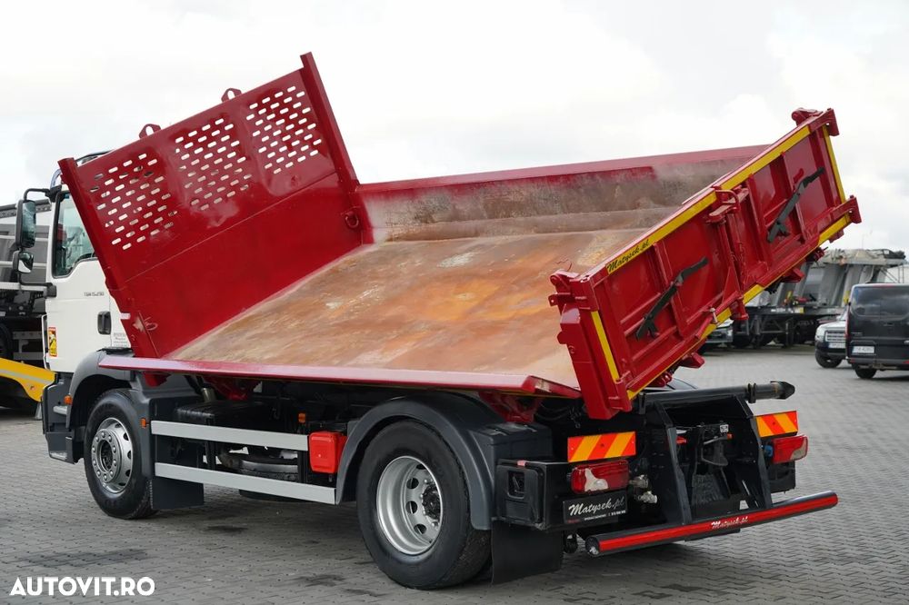 MAN TGM 15.290 / 4X2 / HYDROBRAD / BORDMATIC / UȘĂ CU CLAPETĂ / 3 LOCURI - 11