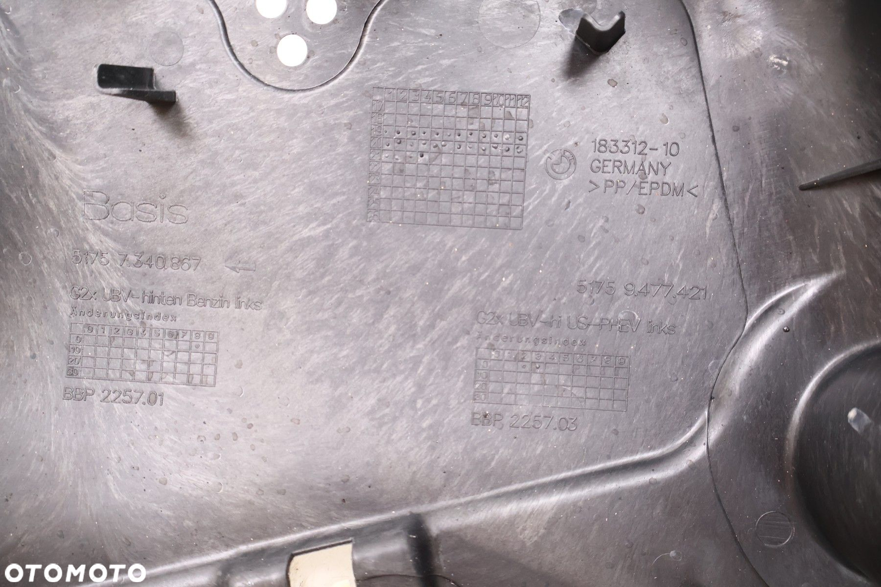BMW 3 G20/21 OSŁONA PODWOZIA LEWA TYŁ 51757340867 - 5