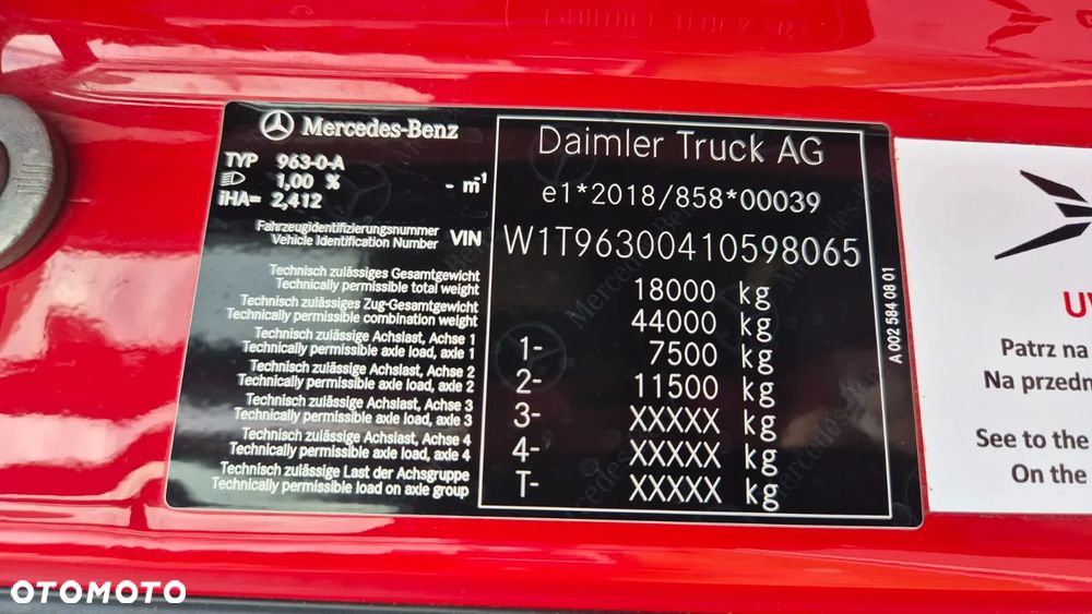 Mercedes-Benz MERCEDES-BENZ///ACTROS/// 1840///2022///BIG SPACE/// ZESTAW///TANDEM///PRZEJAZDOWY ///7.70+7.70///SALONKA/// KLIMATYZACJA POSTOJOWA/// WYŚWIETLACZ OBCIĄŻENIA/// STAN BARDZO DOBRY - 39