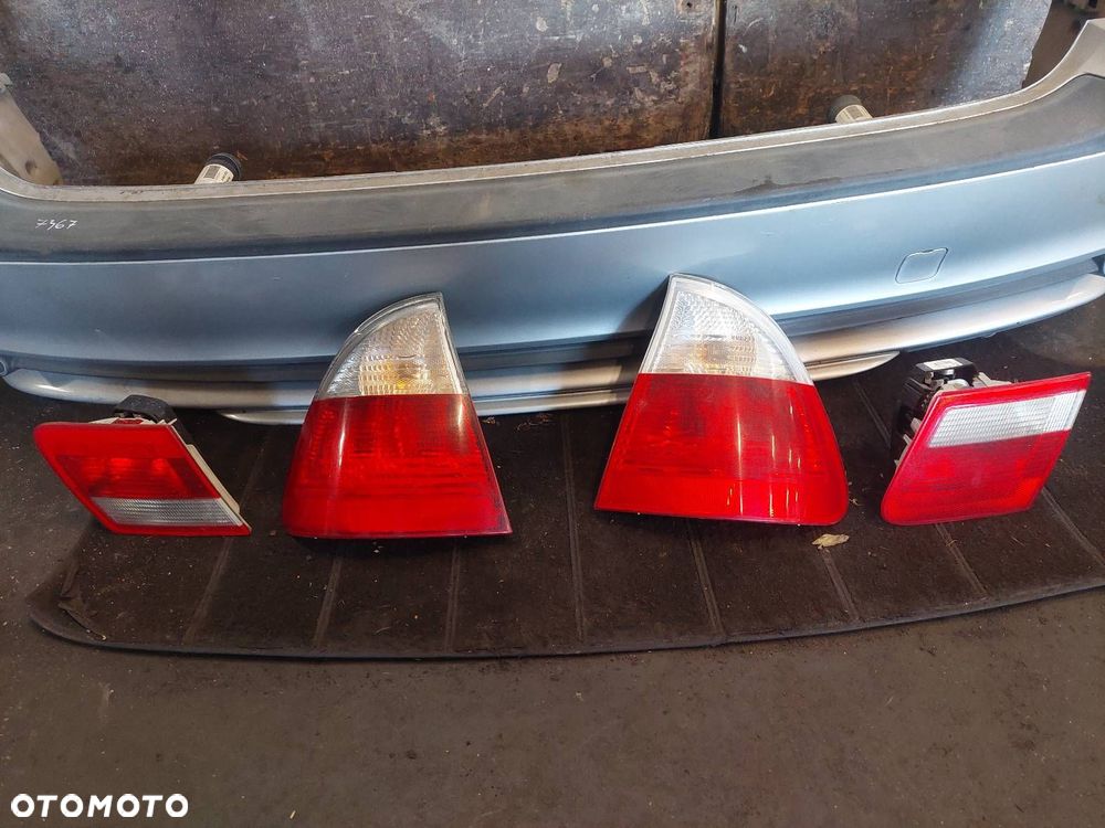 ZDERZAK TYŁ + LAMPY BMW E46 LIFT TOURING KOMBI 354/7 TITANSILBER METALLIC - 2