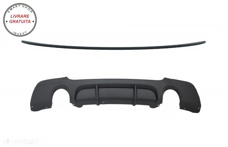 Difuzor Bara Spate Cu Eleron Portbagaj BMW Seria 3 E92 E93 (2006-2013) M Design- livrare gratuita - 1