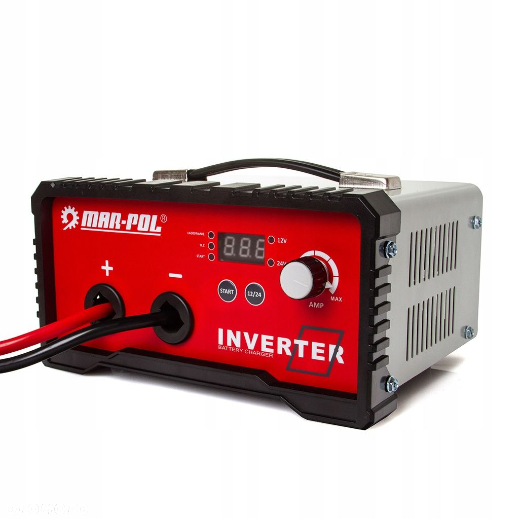 PROSTOWNIK INWERTOROWY 12V 24V ROZRUCH ŁADOWANIE AKUMULATORÓW 200A M89380 - 5