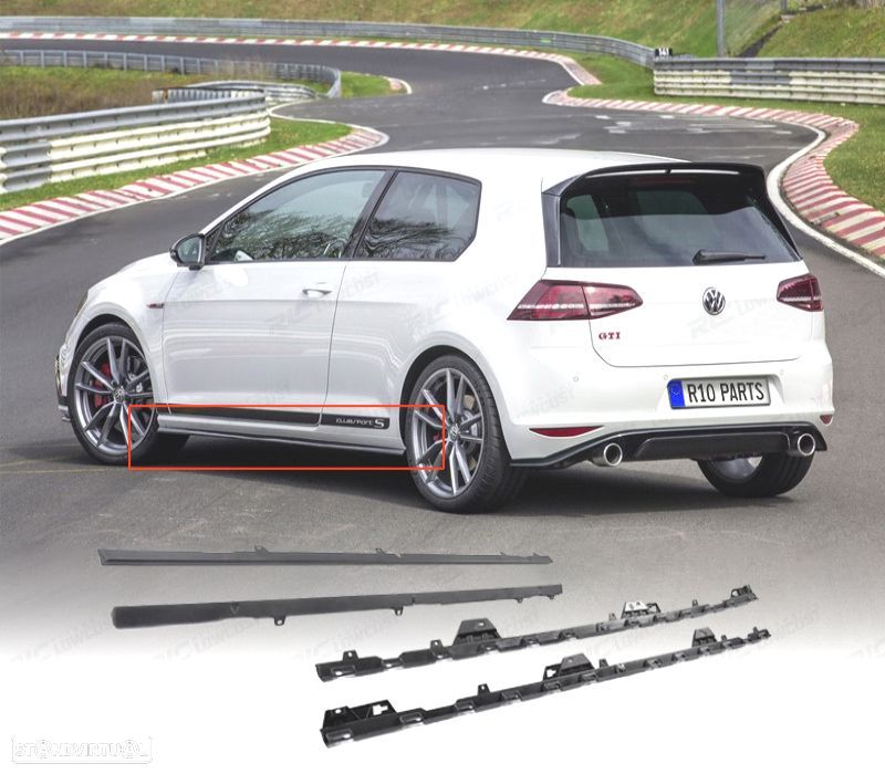 EXTENSÃO EMBALADEIRAS VOLKSWAGEN VW GOLF MK7.5 17-20 LOOK GTI - 1