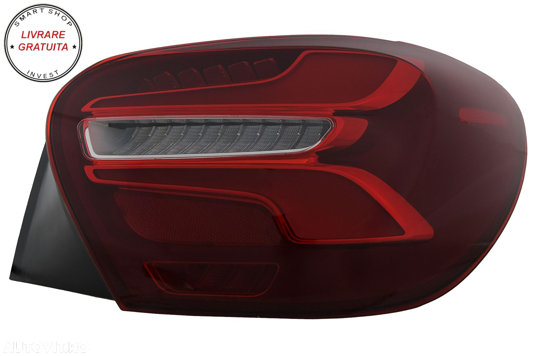 Stopuri LED Mercedes A-Class W176 (2013-08.2015) Facelift Design Rosu cu Semnal Di- livrare gratuita - 19