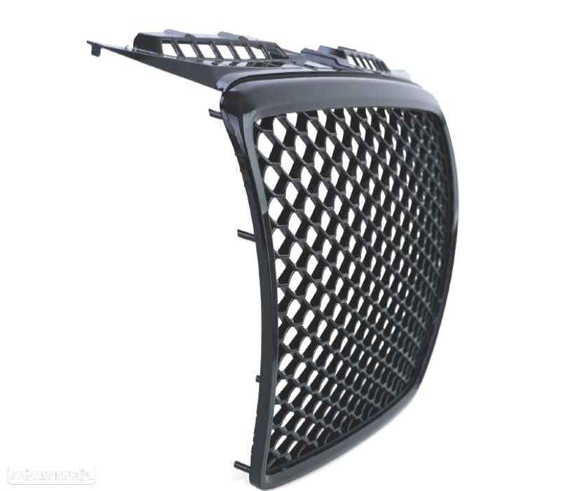 GRELHA AUDI A3 8P 05-08 LOOK RS3 PRETA BRILHANTE - 2
