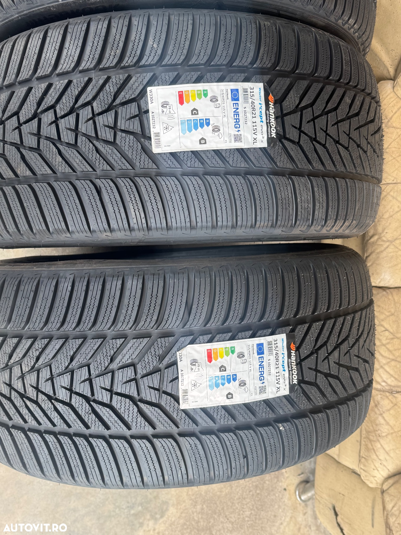Vând set anvelope 275/45/21-315/40/21 hankook de iarnă noi - 3