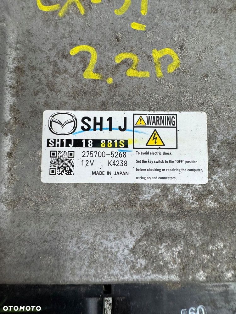 komputer sterownik silnika mazda cx5 cx-5 2012-2017r 275700-5268 2.2 d - 2