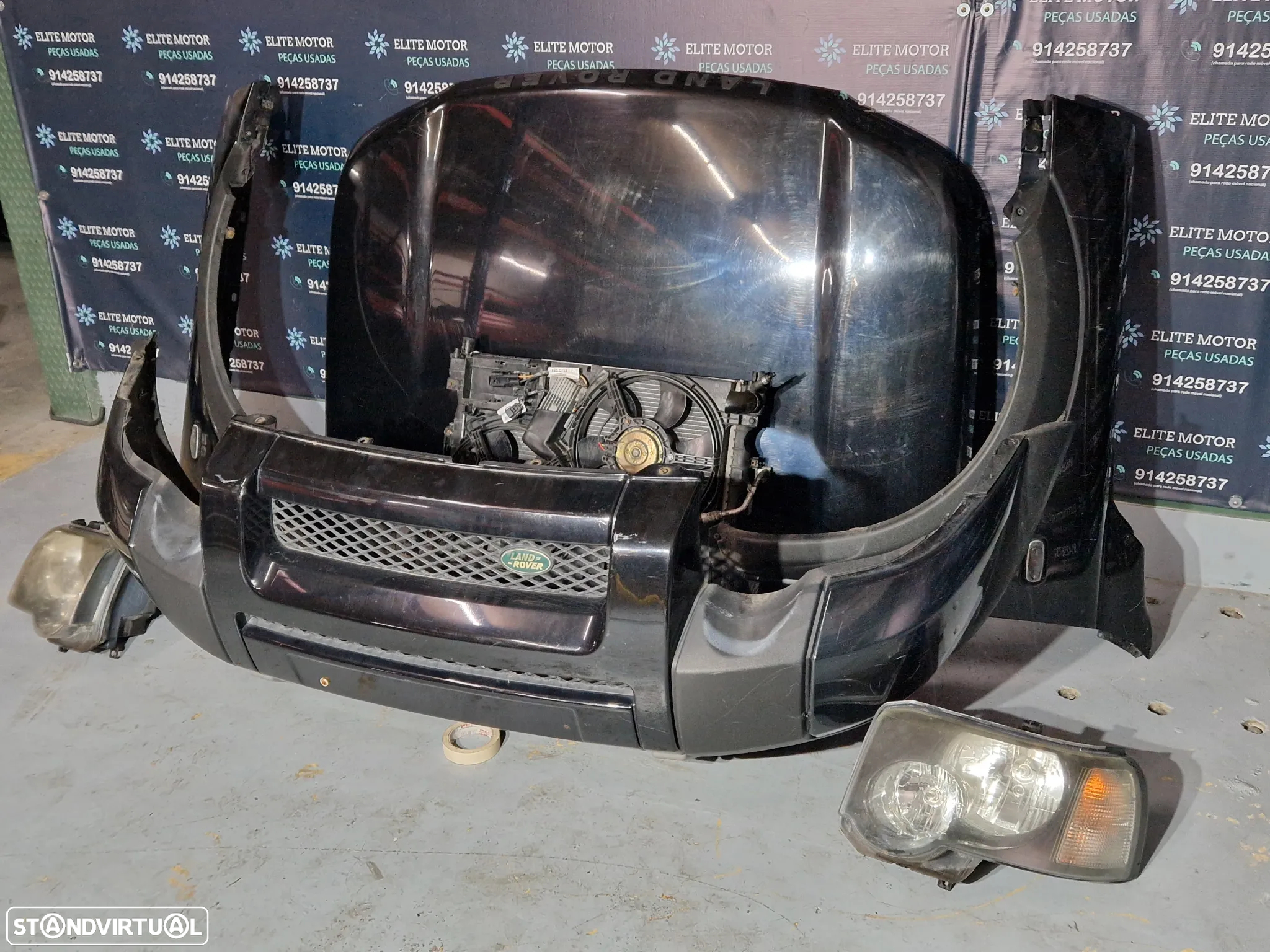 Frente completa usada LAND ROVER FREELANDER TD4 FACELIFT capot parachoques guardalamas oticas - 3